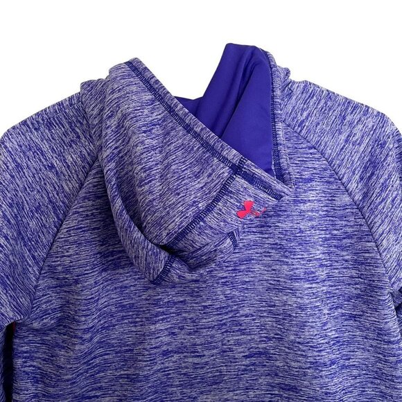 Under Armour purple and pink hooded sweatshirt fleece hoodie pockets comfortable - Picture 6 of 6